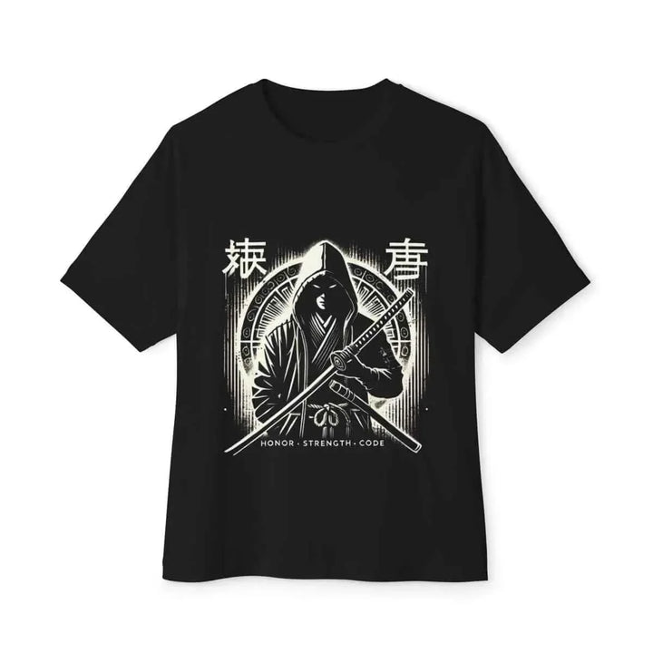 Honor Strength Code Samurai Warrior Oversized T-Shirt - Unisex Graphic Tee