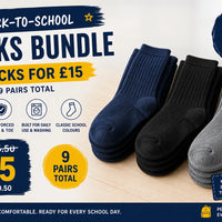Back-to-School Socks Bundle – 3 Packs for £15