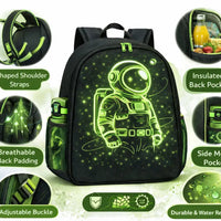 AuroraBloomCraft Astronaut Backpack – Back to School (Blue / Green / Pink) - Aurora Bloom Crafts