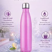 Insulated Water Bottle – Leakproof, Hot & Cold
