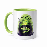 “Witches Brew” Halloween Mug – Spooky Cauldron Coffee Cup (11oz)