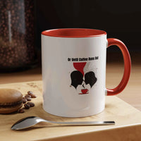 Couple Mug – Romantic Coffee Cup with Red Accent