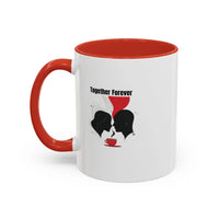 Couple Mug – Romantic Coffee Cup with Red Accent