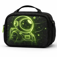Astronaut Insulated Lunch Bag – Back to School (Blue / Green / Pink) - Aurora Bloom Crafts