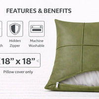 Decorative Throw Pillow Covers 18x18 | Modern Botanical Prints - Aurora Bloom Crafts