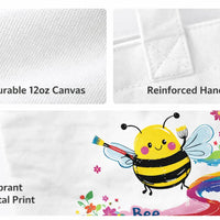 Bee Yourself canvas tote bag eco-friendly reusable shopping bag