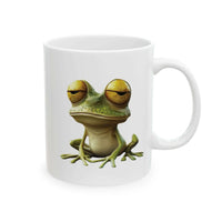 Funny Frog Coffee Mug - Hoppin' Into My Day After Coffee - Aurora Bloom Crafts
