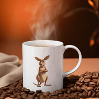 Funny Kangaroo Mug - Careful Handling Design for Humor Lovers