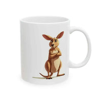 Funny Kangaroo Mug - Careful Handling Design for Humor Lovers