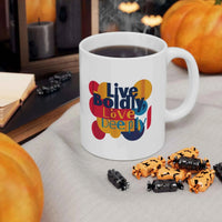 Motivational Coffee Mug - Live Boldly, Love Deeply