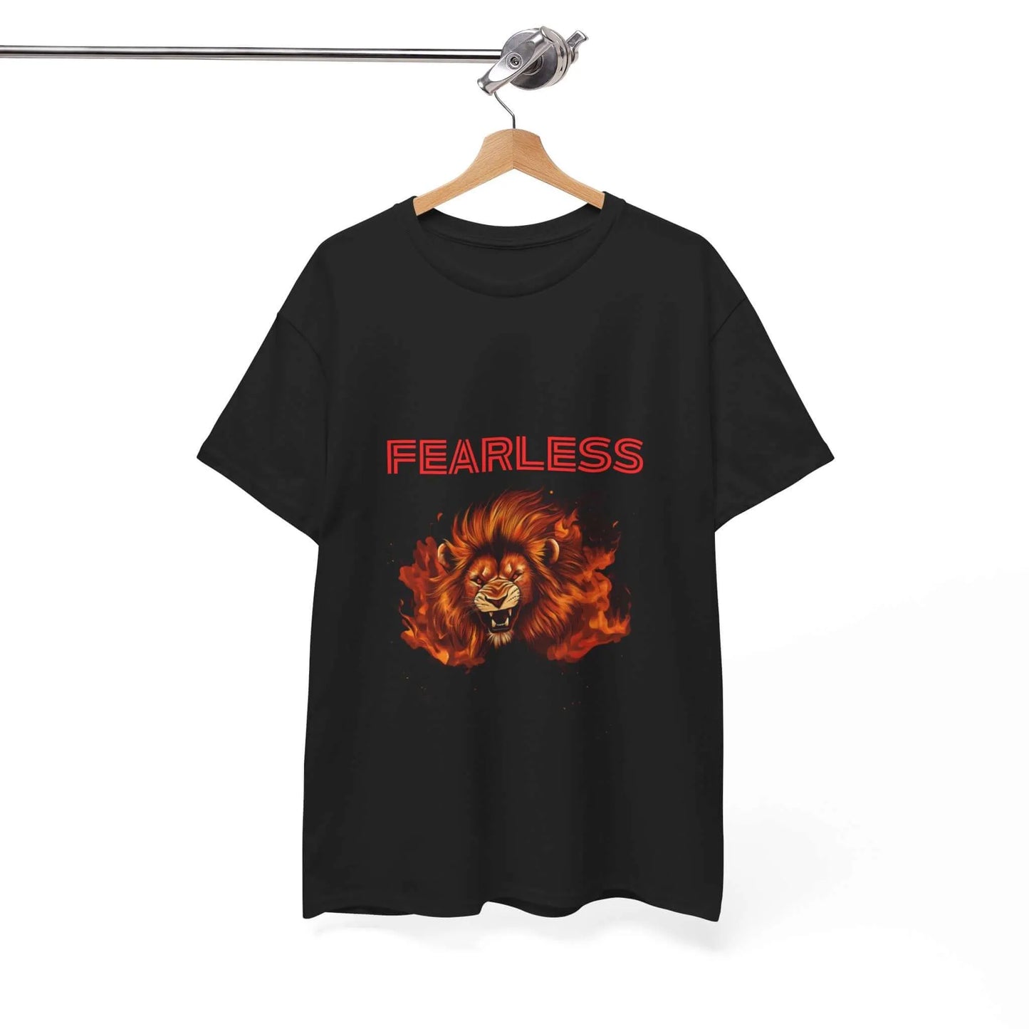 Fearless Lion T-Shirt - Warrior Tribe Style - Aurora Bloom Crafts