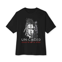 Un-Caged -Warrior-Themed Oversized T-Shirt - Aurora Bloom Crafts