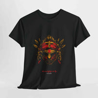 Warrior Tribe Oversized T-Shirt with Warrior Mask Design