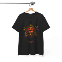 Warrior Tribe T-Shirt - Warrior Mask -Oversized - Aurora Bloom Crafts