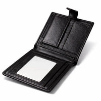 Men’s Leather Wallet | Slim Bifold with ID Window – Tree of Life - Aurora Bloom Crafts