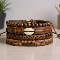 Handmade Cowrie Shell Bracelet Set | Aurora Bloom Crafts