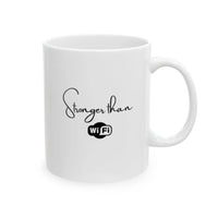 Funny Mom Mug Gift | Mom's Heart and WiFi Strength