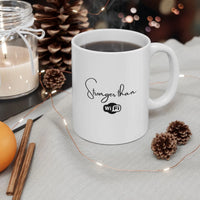 Funny Mom Mug Gift | Mom's Heart and WiFi Strength