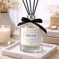 Aurora Bloom Crafts Reed Diffuser – Golden Ember (100ml)