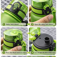 Cosmic Explorer Kids Water Bottle 500ml | BPA-Free Tritan Bottle - Aurora Bloom Crafts