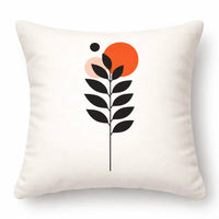 Decorative Throw Pillow Covers 18x18 | Modern Botanical Prints