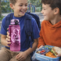 Cosmic Explorer Kids Water Bottle 500ml | BPA-Free Tritan Bottle - Aurora Bloom Crafts