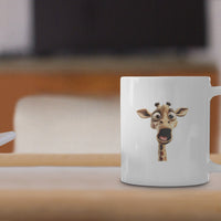 Funny Giraffe Coffee Mug - Whimsical Gift for Giraffe Lovers by Aurora Bloom Crafts