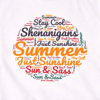 Sunshine & Shenanigans – Summer Tee | Aurora Bloom Crafts
