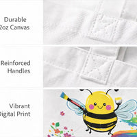 Bee Yourself canvas tote bag eco-friendly reusable shopping bag