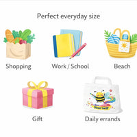 Bee Yourself canvas tote bag eco-friendly reusable shopping bag