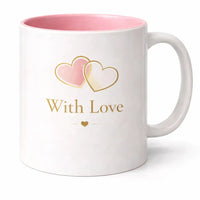 With Love Cat Mug 11oz ceramic coffee mug for cat lovers