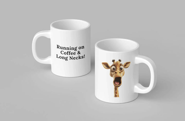 Funny Giraffe Coffee Mug - Whimsical Gift for Giraffe Lovers by Aurora Bloom Crafts