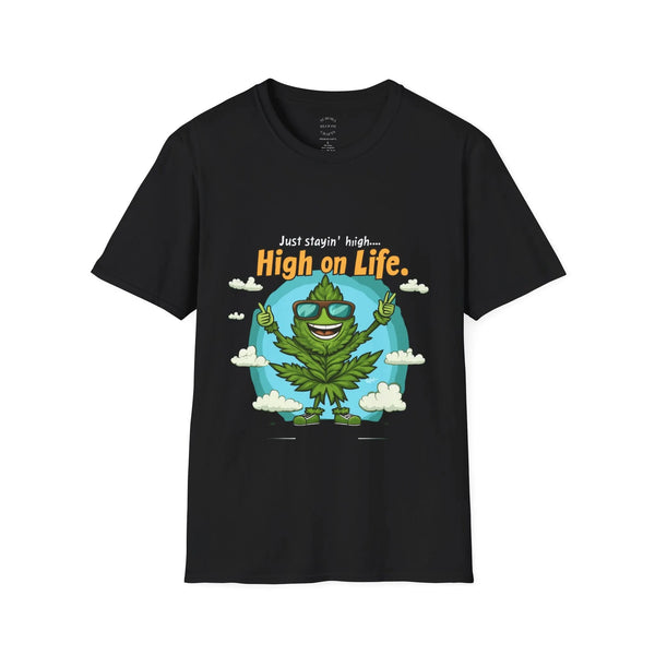 High on Life – Smiling Leaf Tee | Aurora Bloom Crafts