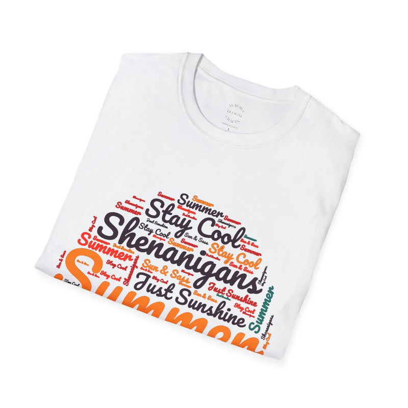 Sunshine & Shenanigans – Summer Tee | Aurora Bloom Crafts