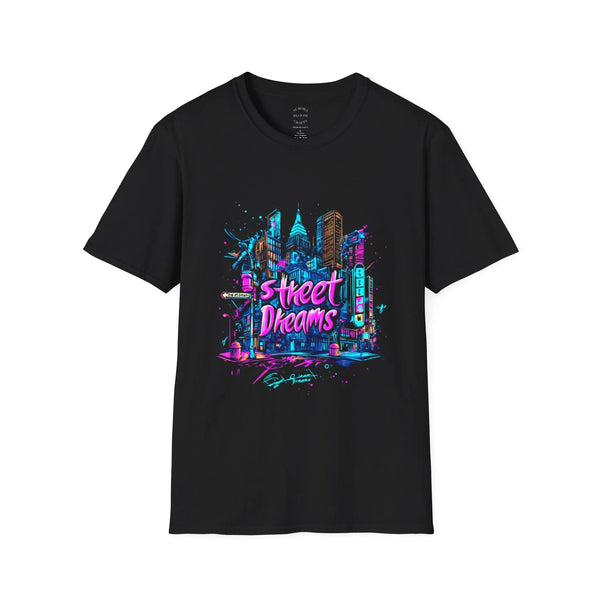 Street Dreams – Neon Skyline Tee | Aurora Bloom Crafts