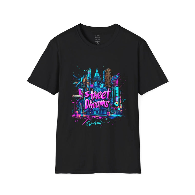 Street Dreams – Neon Skyline Tee | Aurora Bloom Crafts