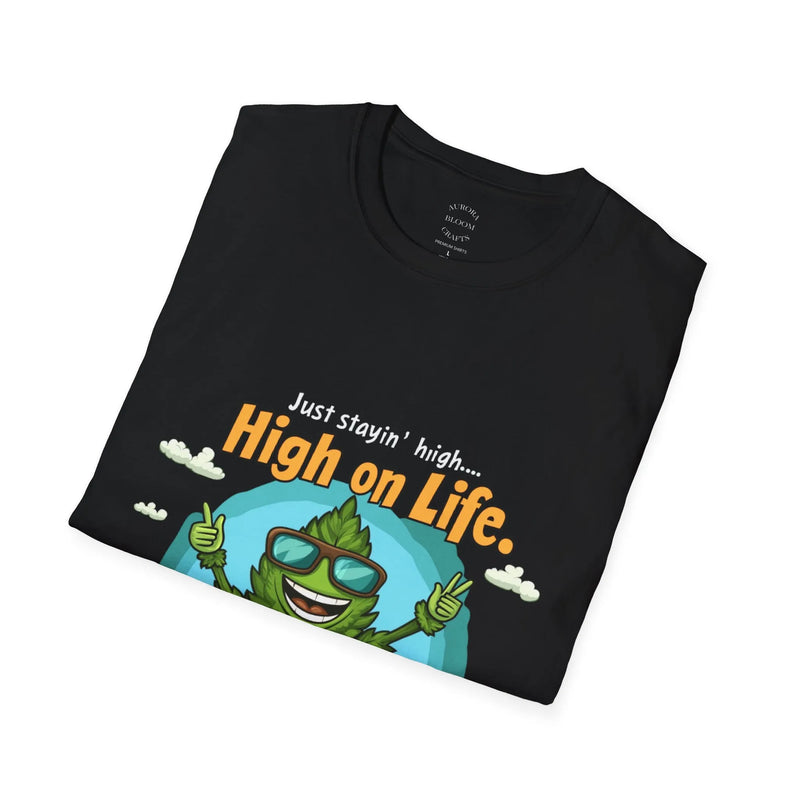 High on Life – Smiling Leaf Tee | Aurora Bloom Crafts