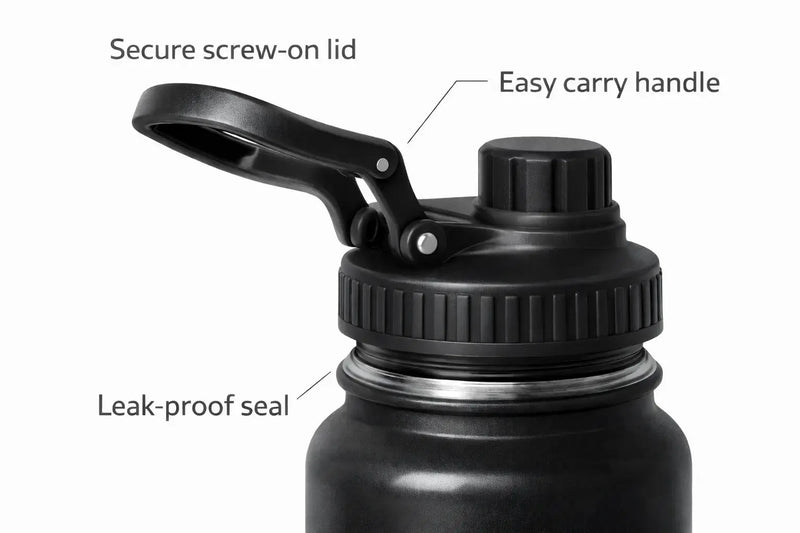 Stainless Steel Insulated Water Bottle 1000ml | Leak-Proof & BPA-Free - Aurora Bloom Crafts