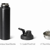 Stainless Steel Insulated Water Bottle 1000ml | Leak-Proof & BPA-Free - Aurora Bloom Crafts