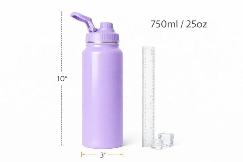 Stainless Steel Insulated Water Bottle 1000ml | Leak-Proof & BPA-Free - Aurora Bloom Crafts