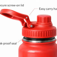 Stainless Steel Insulated Water Bottle 1000ml | Leak-Proof & BPA-Free - Aurora Bloom Crafts