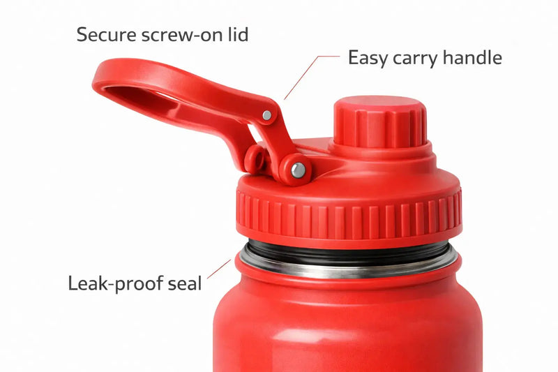 Stainless Steel Insulated Water Bottle 1000ml | Leak-Proof & BPA-Free - Aurora Bloom Crafts