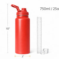 Stainless Steel Insulated Water Bottle 1000ml | Leak-Proof & BPA-Free - Aurora Bloom Crafts