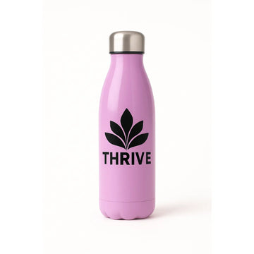 Engraved THRIVE Insulated Stainless Steel Water Bottle – 500ml - Purple