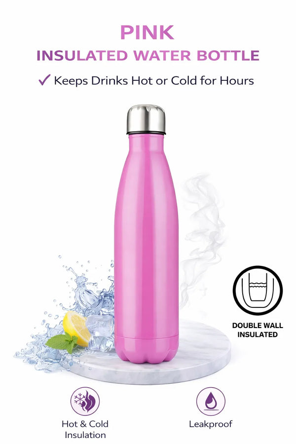Insulated Water Bottle – Leakproof, Hot & Cold