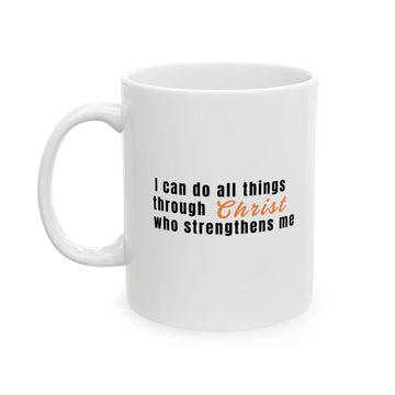 Philippians 4:13 Mug | Faith-Based Coffee Cup