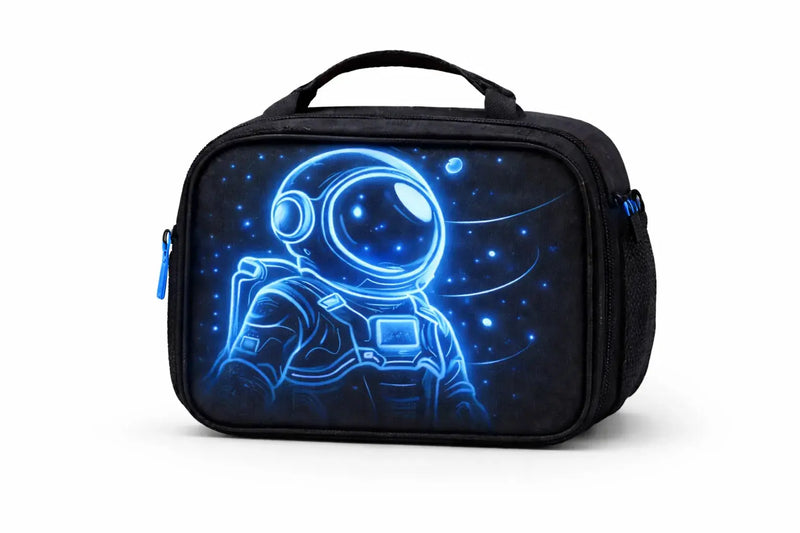 Astronaut Insulated Lunch Bag – Back to School (Blue / Green / Pink) - Aurora Bloom Crafts
