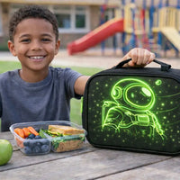 Astronaut Insulated Lunch Bag – Back to School (Blue / Green / Pink) - Aurora Bloom Crafts