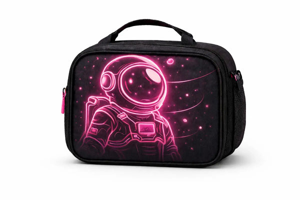 Astronaut Insulated Lunch Bag – Back to School (Blue / Green / Pink) - Aurora Bloom Crafts