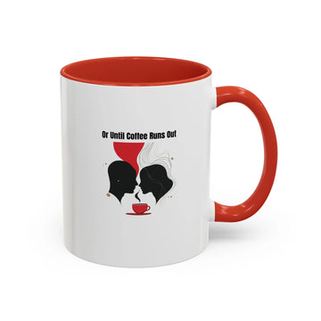 Couple Mug – Romantic Coffee Cup with Red Accent